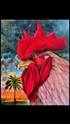 Picture of "Fred the Rooster": 8x10 by Award Winning local Key West Artist Jimm Sherrington