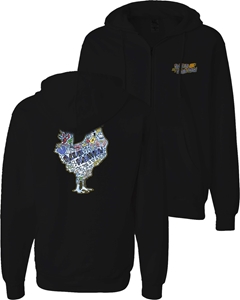 Picture of Collage Zip Beach Hoodie